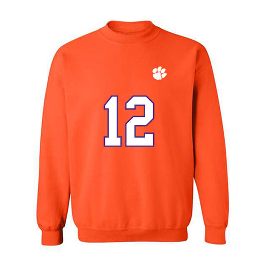 Clemson - NCAA Football : Bryant Wesco Jr - Replica Shersey Crewneck Sweatshirt