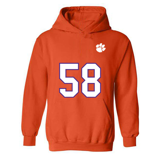 Clemson - NCAA Football : Aidan Hydrick - Replica Shersey Hooded Sweatshirt