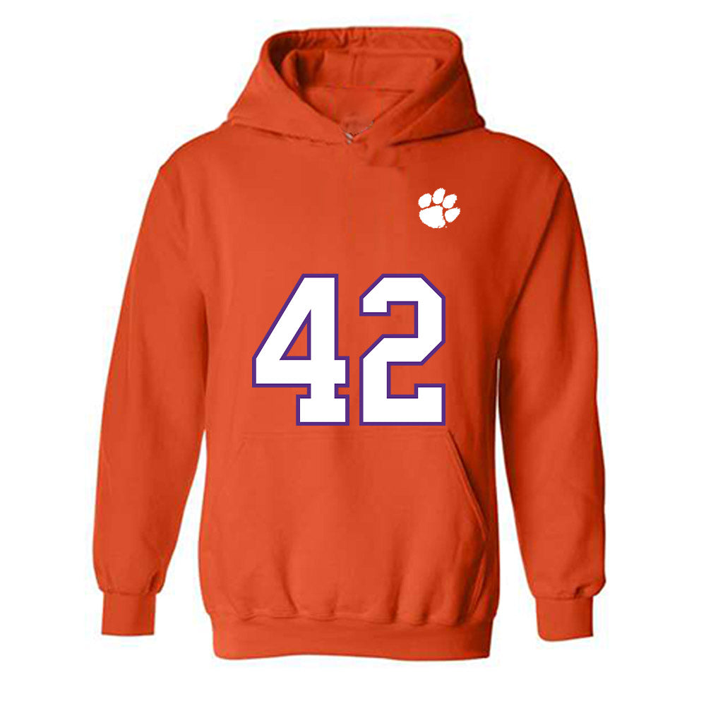 Clemson - NCAA Football : Hevin Brown-Shuler - Replica Shersey Hooded Sweatshirt-0