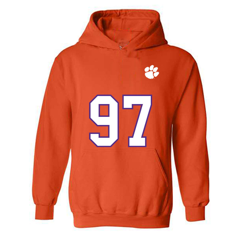 Clemson - NCAA Football : Patrick Swygert - Replica Shersey Hooded Sweatshirt-0