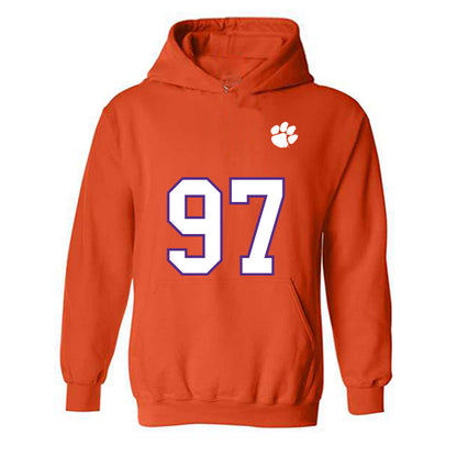 Clemson - NCAA Football : Patrick Swygert - Replica Shersey Hooded Sweatshirt-0