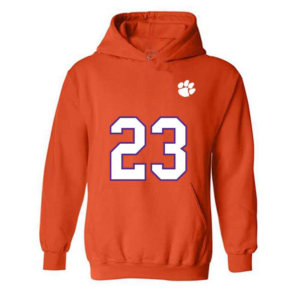 Clemson - NCAA Football : Ashton Hampton - Replica Shersey Hooded Sweatshirt-0