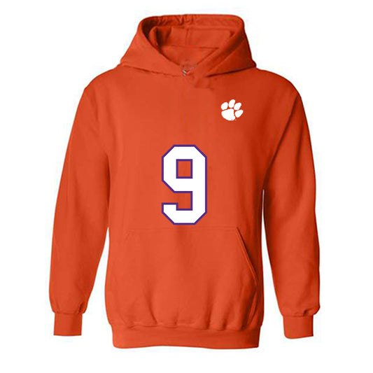 Clemson - NCAA Football : Drew Woodaz - Replica Shersey Hooded Sweatshirt-0