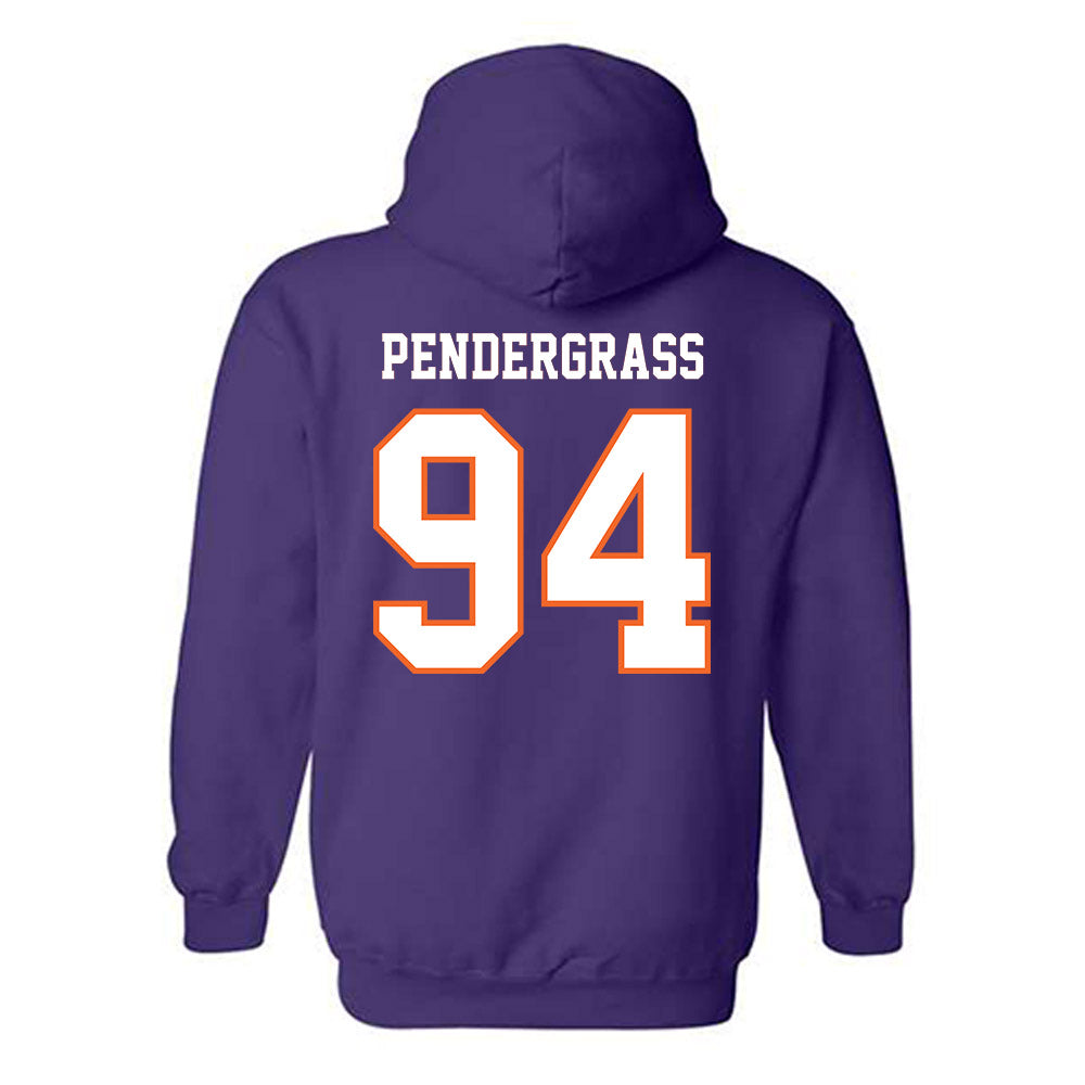 Clemson - NCAA Football : Chapman Pendergrass - Replica Shersey Hooded Sweatshirt-1