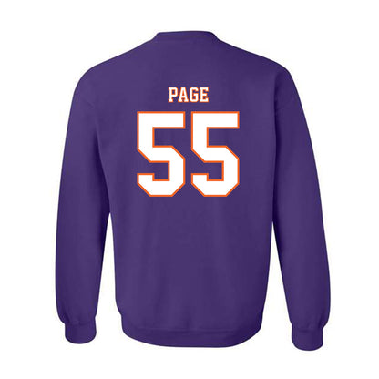 Clemson - NCAA Football : Payton Page - Replica Shersey Crewneck Sweatshirt