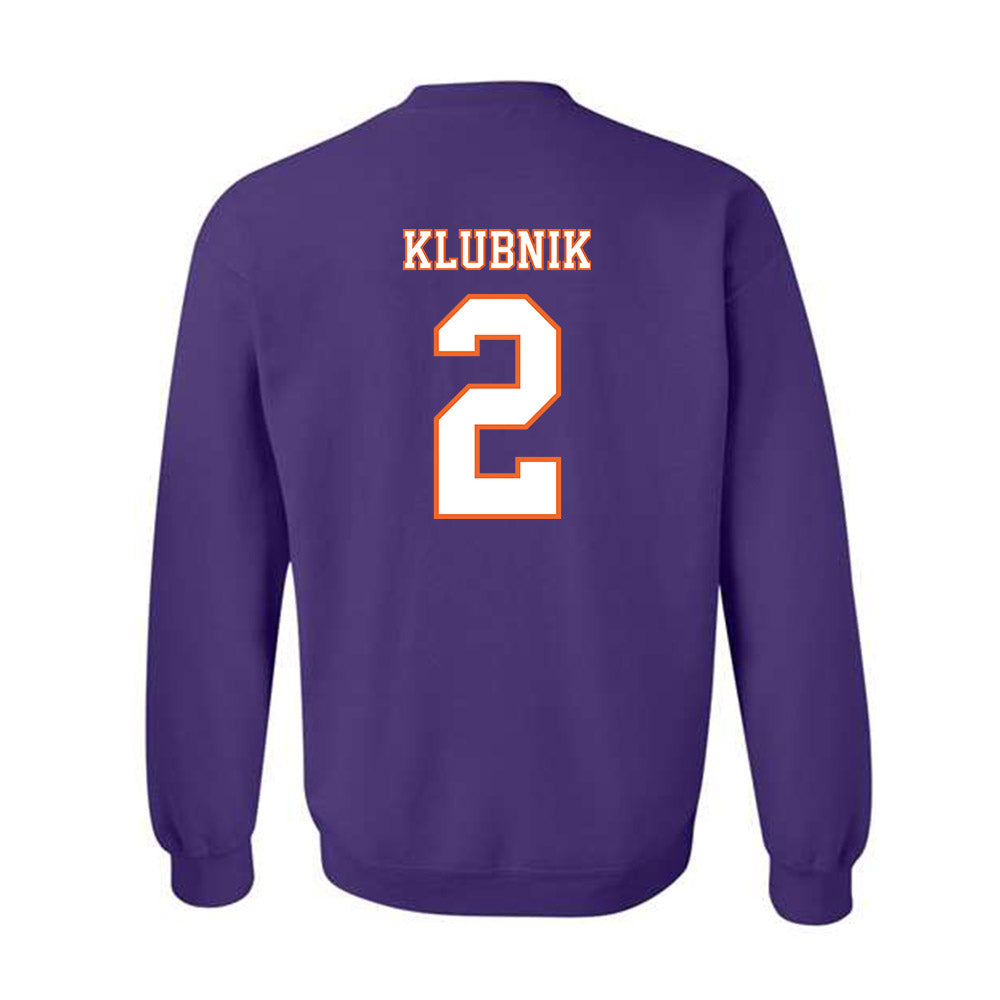 Clemson - NCAA Football : Cade Klubnik - Replica Shersey Crewneck Sweatshirt-1