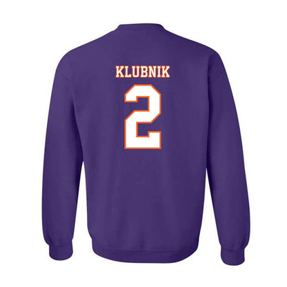 Clemson - NCAA Football : Cade Klubnik - Replica Shersey Crewneck Sweatshirt-1