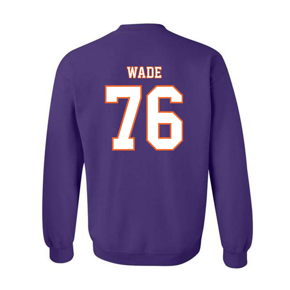 Clemson - NCAA Football : Mason Wade - Replica Shersey Crewneck Sweatshirt