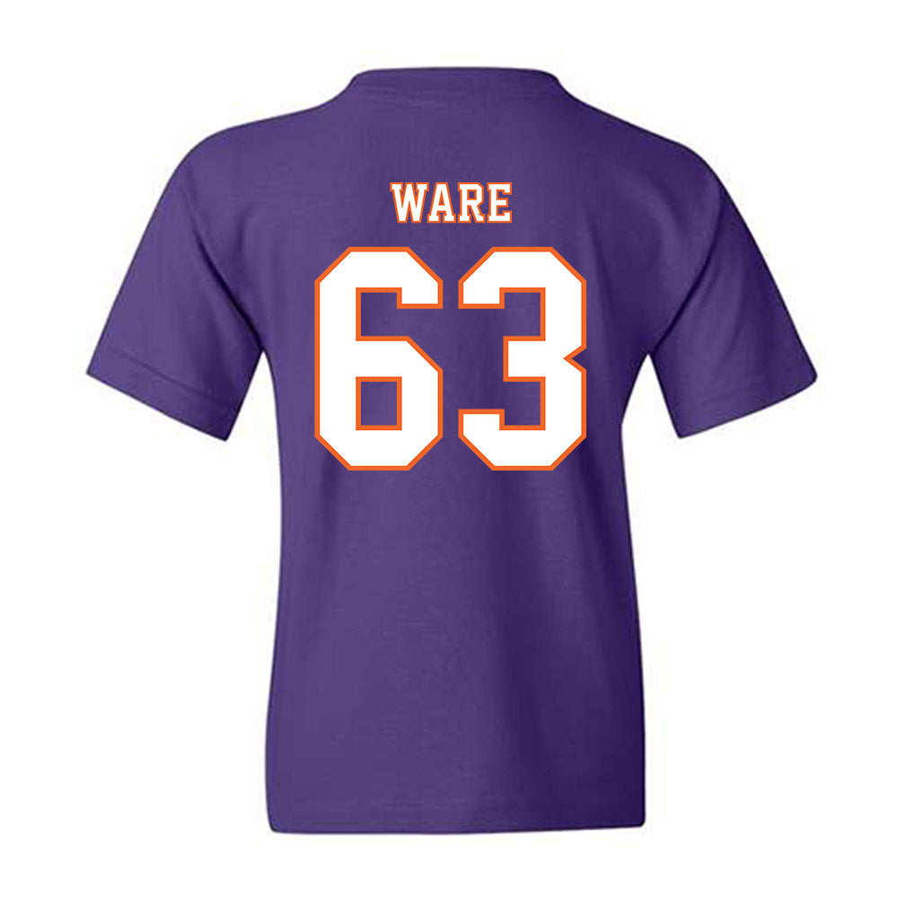 Clemson - NCAA Football : Easton Ware - Replica Shersey Youth T-Shirt-1