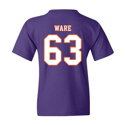 Clemson - NCAA Football : Easton Ware - Replica Shersey Youth T-Shirt-1