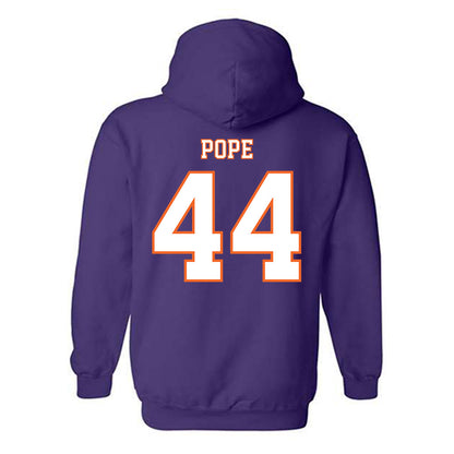 Clemson - NCAA Football : Banks Pope - Replica Shersey Hooded Sweatshirt-1