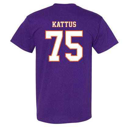 Clemson - NCAA Football : Tucker Kattus - Replica Shersey T-Shirt-1