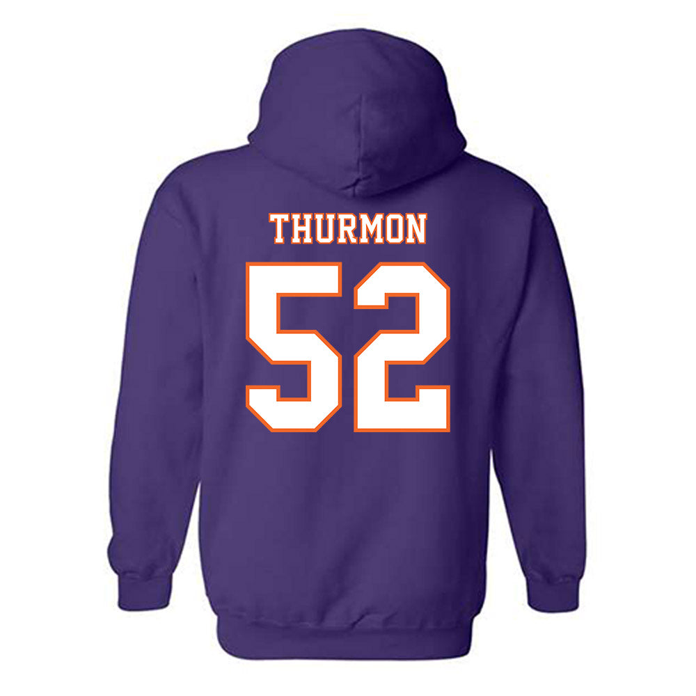 Clemson - NCAA Football : Elyjah Thurmon - Replica Shersey Hooded Sweatshirt