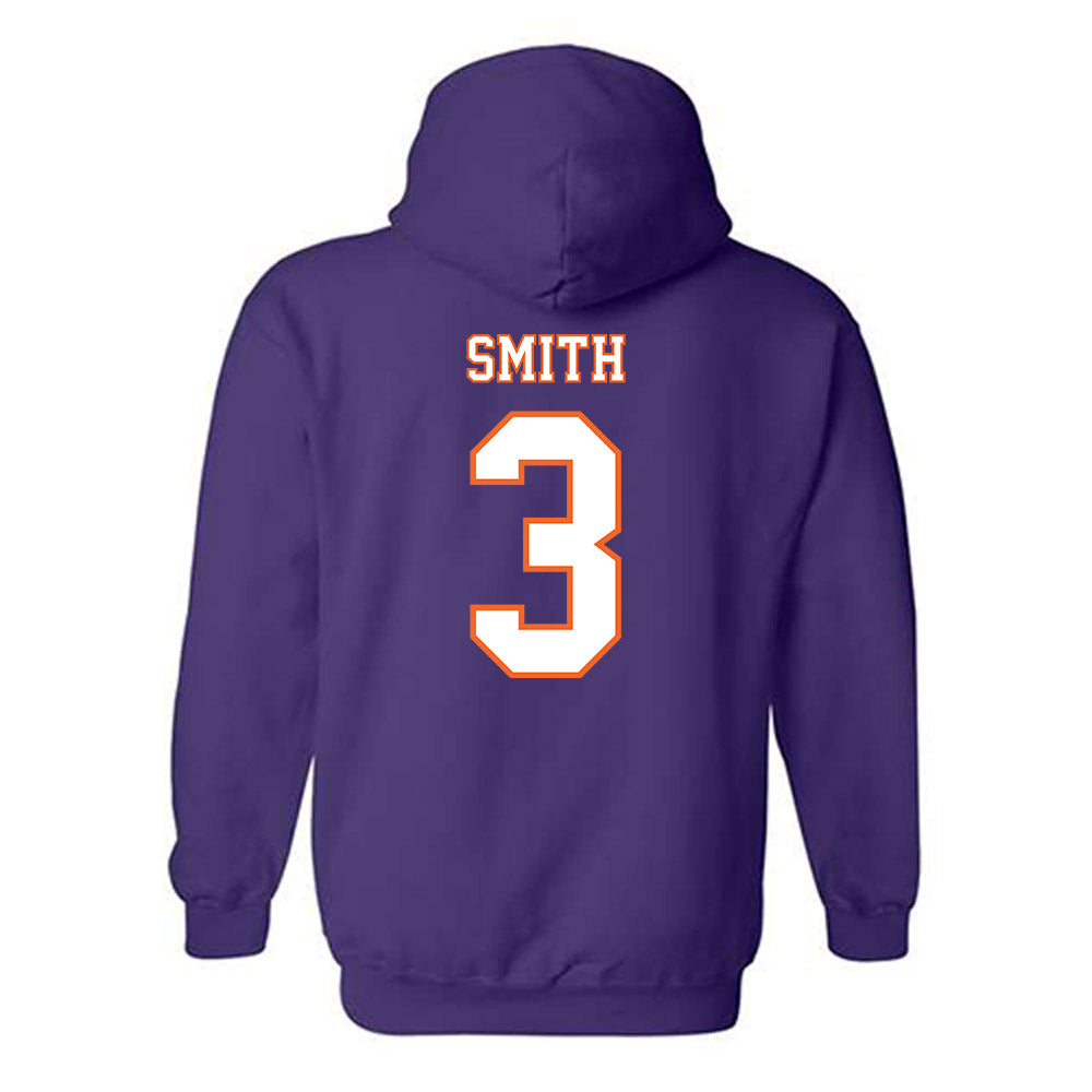 Clemson - NCAA Football : Tristan Smith - Replica Shersey Hooded Sweatshirt-1