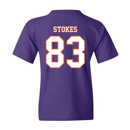 Clemson - NCAA Football : Ethan Stokes - Replica Shersey Youth T-Shirt-1