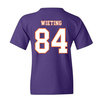 Clemson - NCAA Football : Avery Wieting - Replica Shersey Youth T-Shirt-1