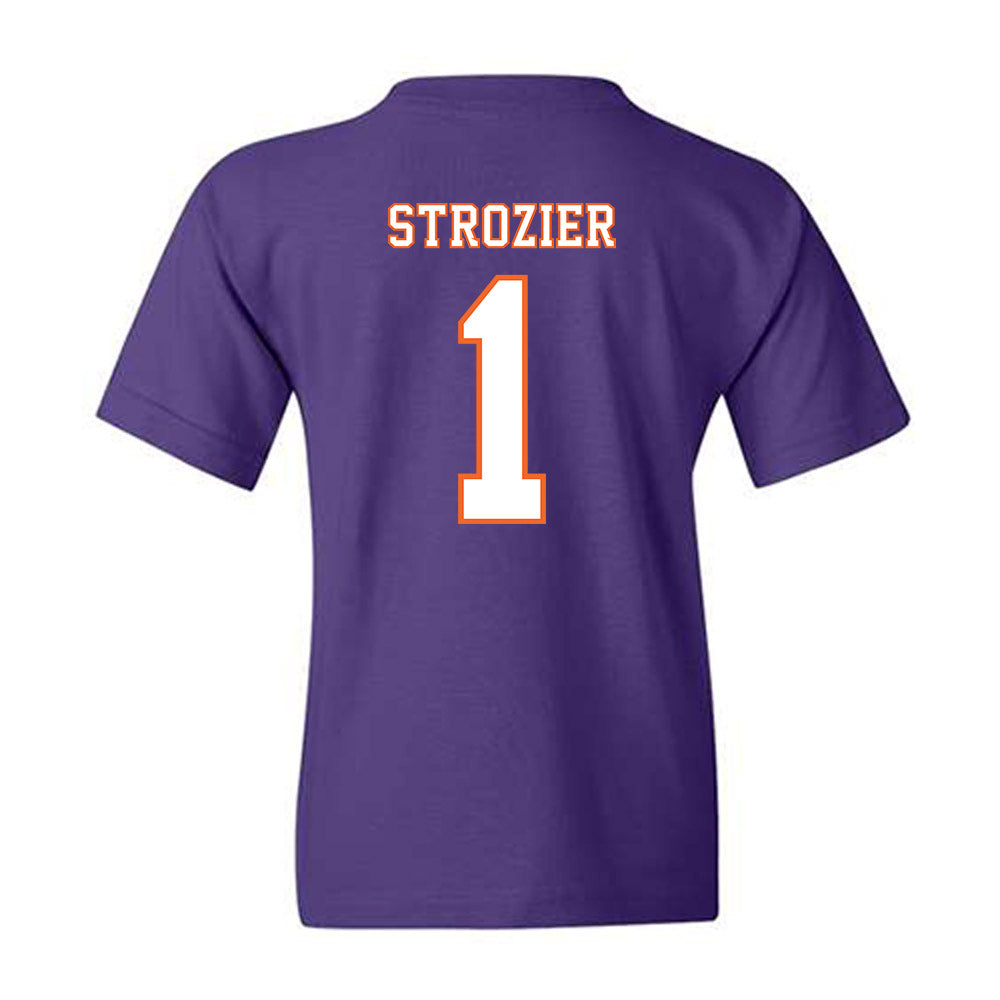 Clemson - NCAA Football : Branden Strozier - Replica Shersey Youth T-Shirt-1