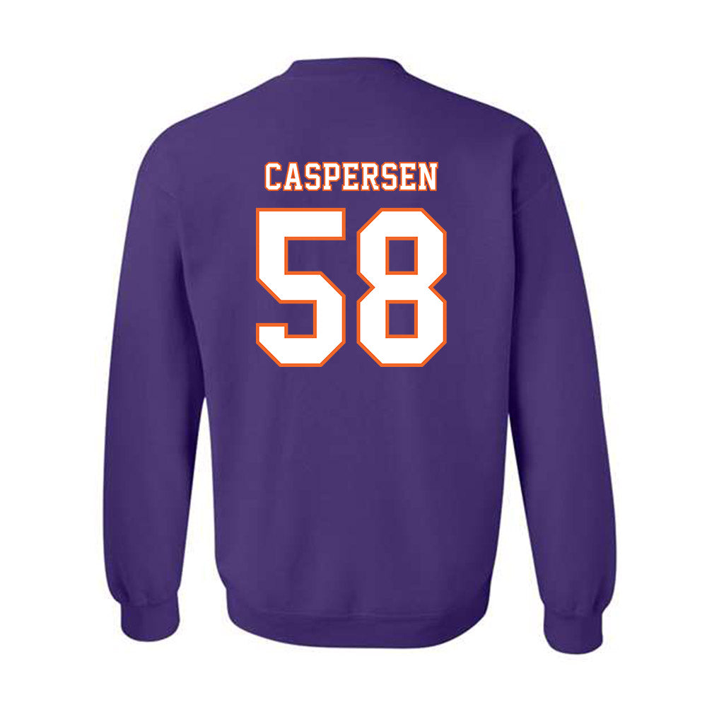 Clemson - NCAA Football : Holden Caspersen - Replica Shersey Crewneck Sweatshirt-1