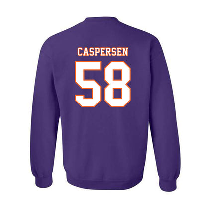 Clemson - NCAA Football : Holden Caspersen - Replica Shersey Crewneck Sweatshirt-1