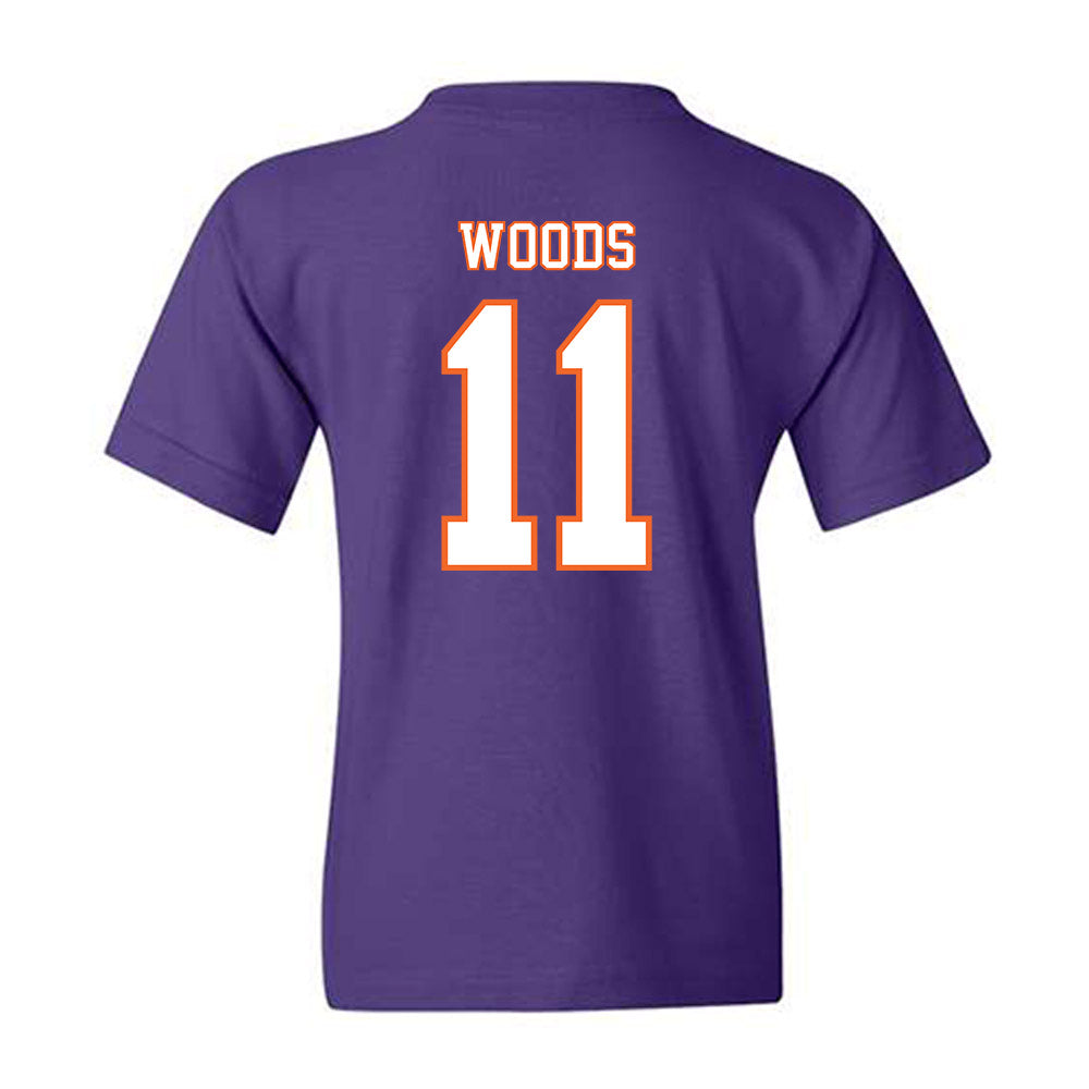 Clemson - NCAA Football : Peter Woods - Replica Shersey Youth T-Shirt-1
