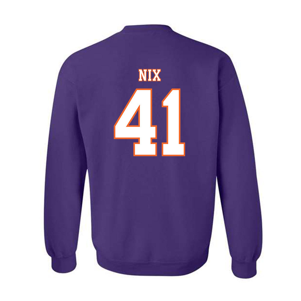 Clemson - NCAA Football : Caleb Nix - Replica Shersey Crewneck Sweatshirt