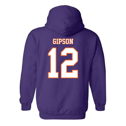 Clemson - NCAA Football : Corian Gipson - Replica Shersey Hooded Sweatshirt-1