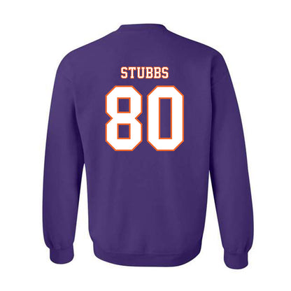 Clemson - NCAA Football : Luke Stubbs - Replica Shersey Crewneck Sweatshirt-1