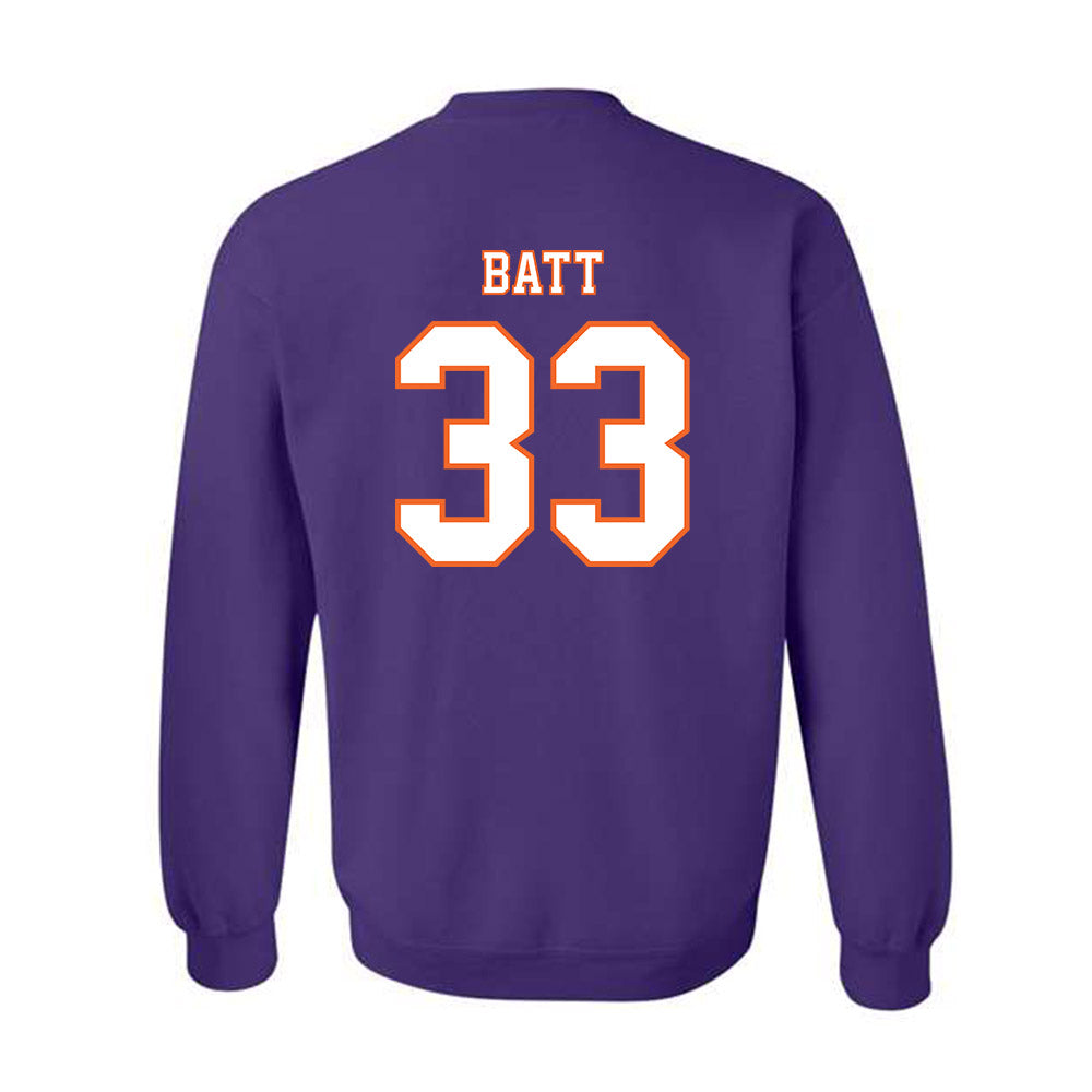 Clemson - NCAA Football : Griffin Batt - Replica Shersey Crewneck Sweatshirt-1