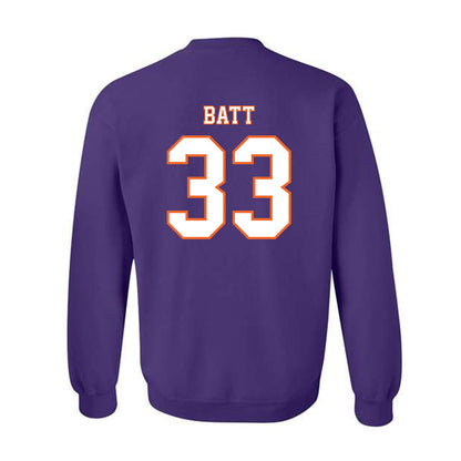 Clemson - NCAA Football : Griffin Batt - Replica Shersey Crewneck Sweatshirt-1