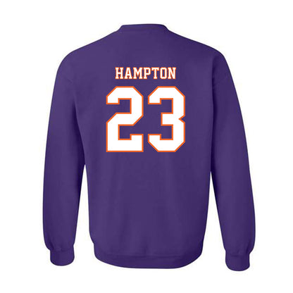 Clemson - NCAA Football : Ashton Hampton - Replica Shersey Crewneck Sweatshirt-1