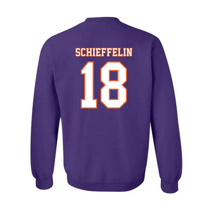 Clemson - NCAA Football : Ian Schieffelin - Replica Shersey Crewneck Sweatshirt-1