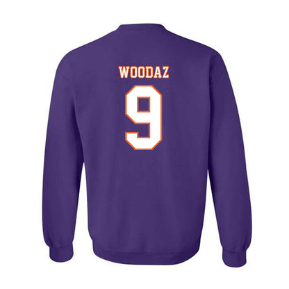 Clemson - NCAA Football : Drew Woodaz - Replica Shersey Crewneck Sweatshirt-1