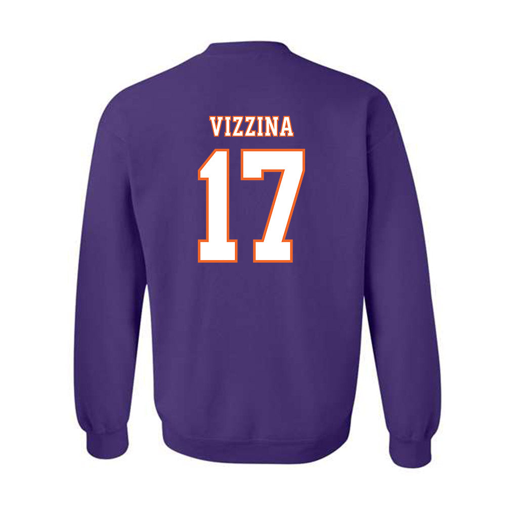 Clemson - NCAA Football : Christopher Vizzina - Replica Shersey Crewneck Sweatshirt-1