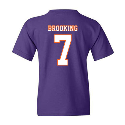 Clemson - NCAA Football : Logan Brooking - Replica Shersey Youth T-Shirt-1