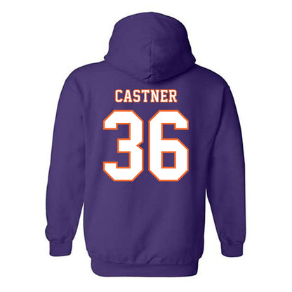 Clemson - NCAA Football : Quinn Castner - Replica Shersey Hooded Sweatshirt-1