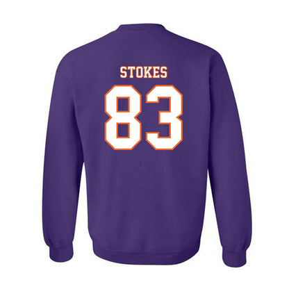 Clemson - NCAA Football : Ethan Stokes - Replica Shersey Crewneck Sweatshirt-1