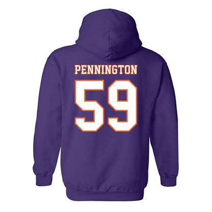 Clemson - NCAA Football : Dietrick Pennington - Replica Shersey Hooded Sweatshirt-1