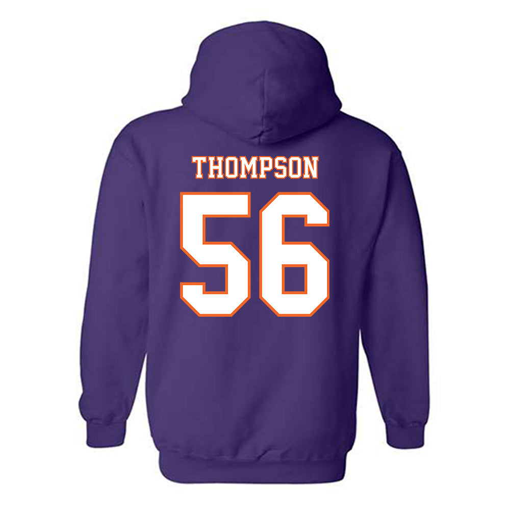 Clemson - NCAA Football : Champ Thompson - Replica Shersey Hooded Sweatshirt