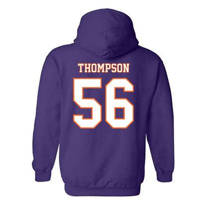 Clemson - NCAA Football : Champ Thompson - Replica Shersey Hooded Sweatshirt