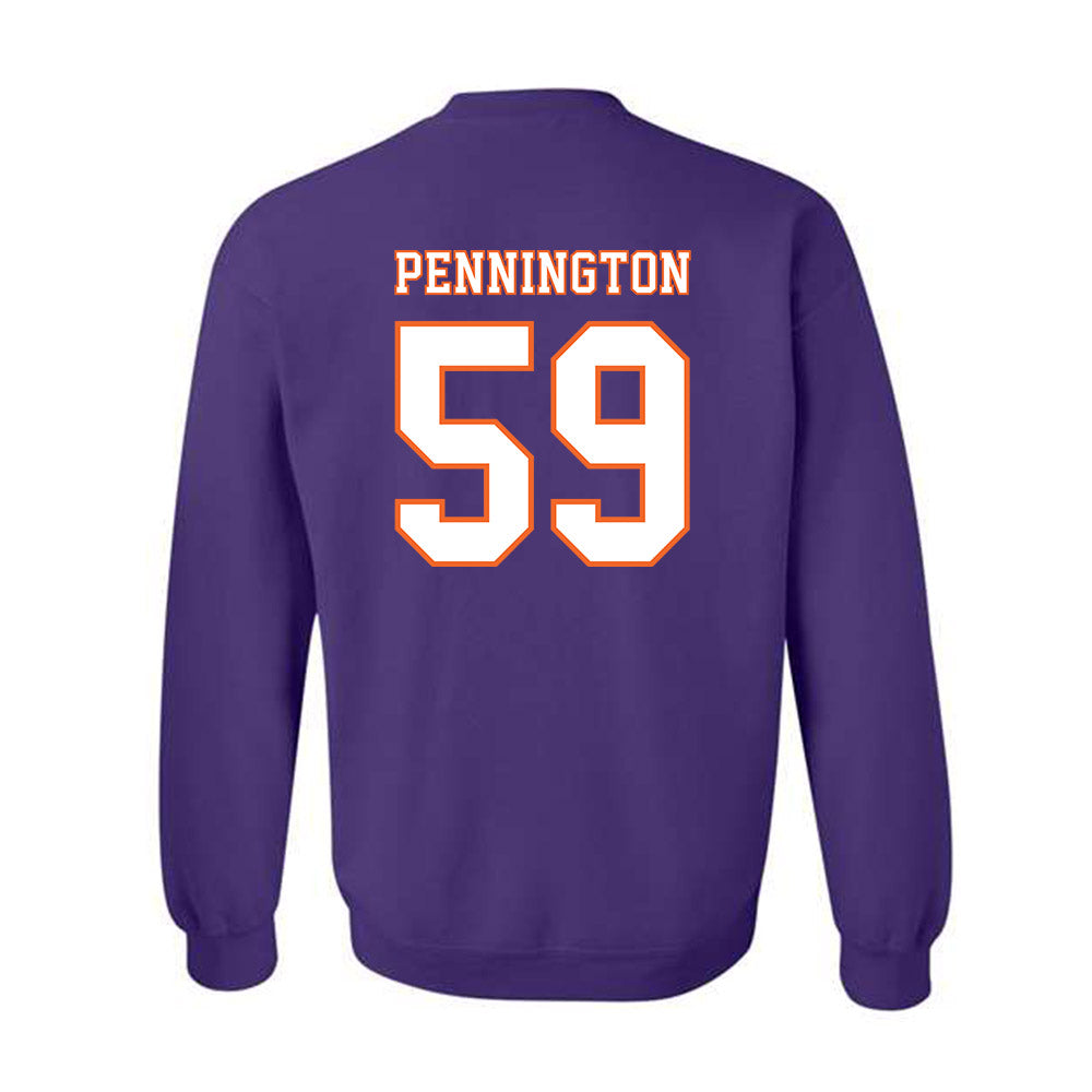 Clemson - NCAA Football : Dietrick Pennington - Replica Shersey Crewneck Sweatshirt-1
