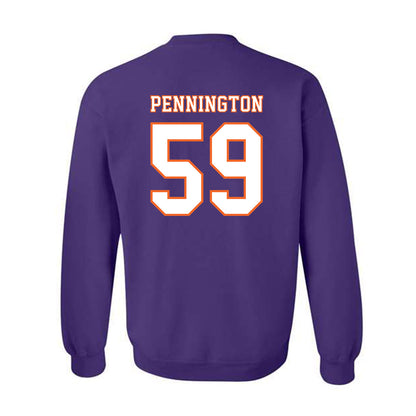 Clemson - NCAA Football : Dietrick Pennington - Replica Shersey Crewneck Sweatshirt-1