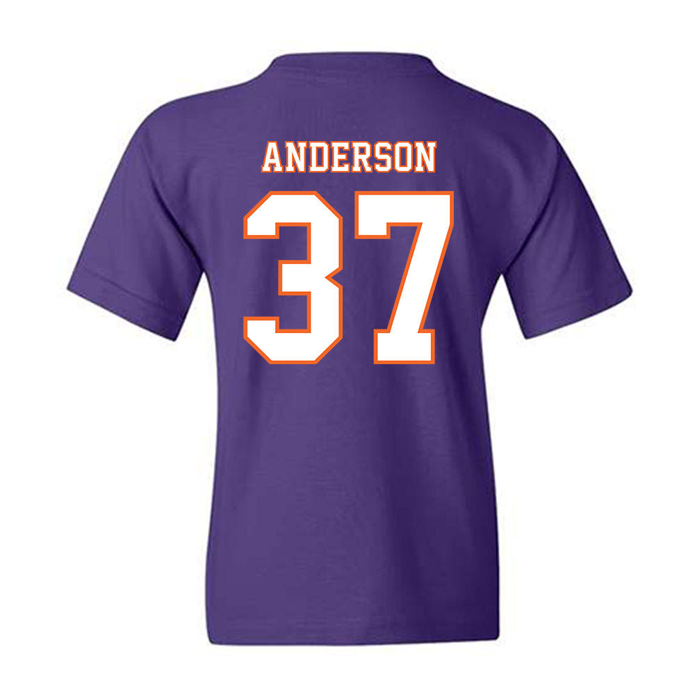 Clemson - NCAA Football : Logan Anderson - Replica Shersey Youth T-Shirt-1