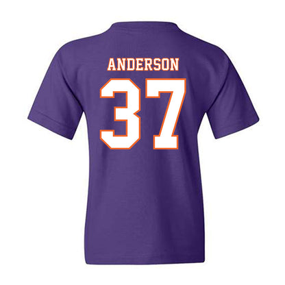 Clemson - NCAA Football : Logan Anderson - Replica Shersey Youth T-Shirt-1