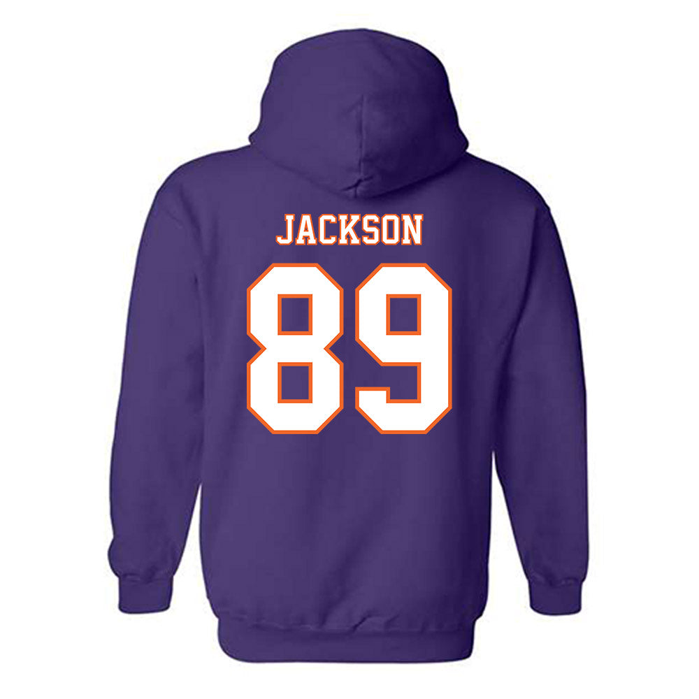 Clemson - NCAA Football : Zach Jackson - Replica Shersey Hooded Sweatshirt-1