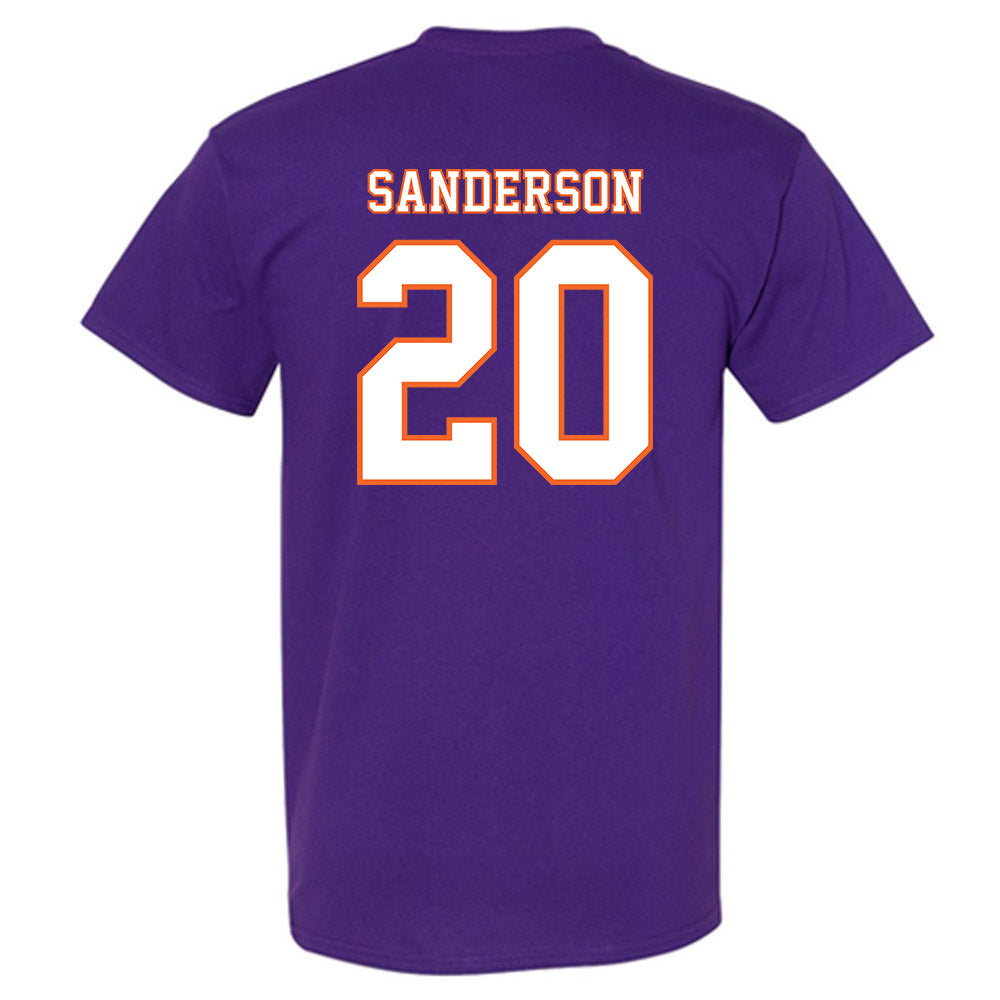 Clemson - NCAA Football : Clark Sanderson - Replica Shersey T-Shirt-1