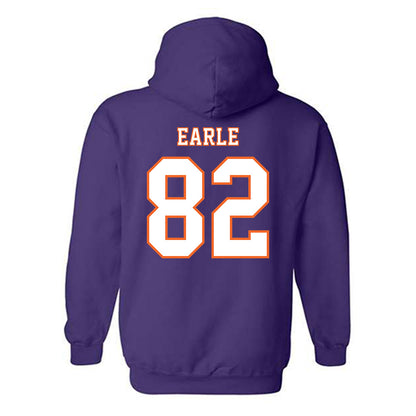 Clemson - NCAA Football : Sam Earle - Replica Shersey Hooded Sweatshirt-1
