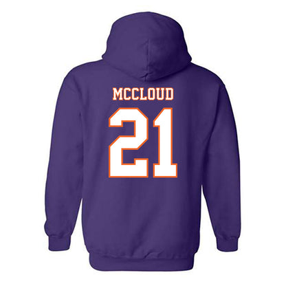 Clemson - NCAA Football : Kobe McCloud - Replica Shersey Hooded Sweatshirt-1