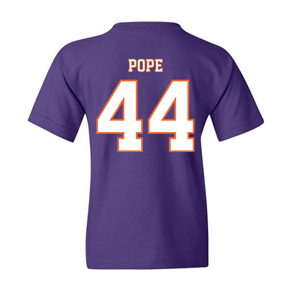 Clemson - NCAA Football : Banks Pope - Replica Shersey Youth T-Shirt-1