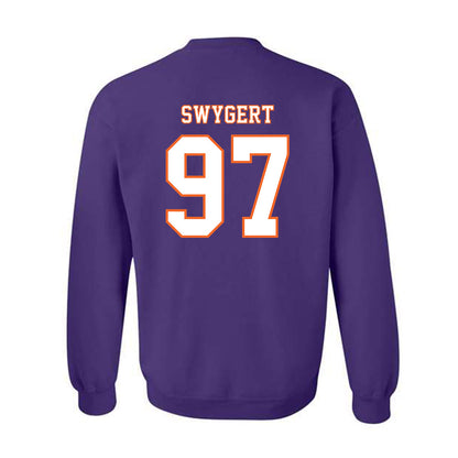 Clemson - NCAA Football : Patrick Swygert - Replica Shersey Crewneck Sweatshirt-1