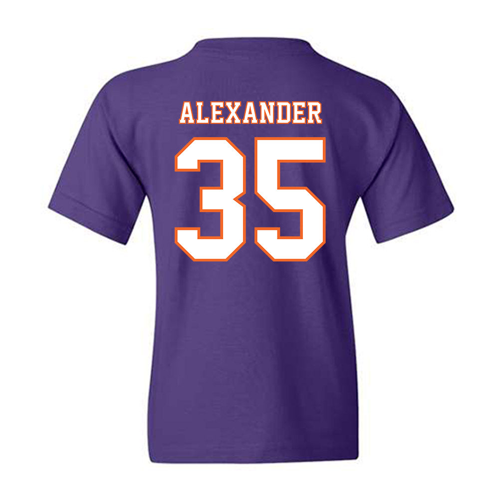 Clemson - NCAA Football : Jeremiah Alexander - Replica Shersey Youth T-Shirt-1